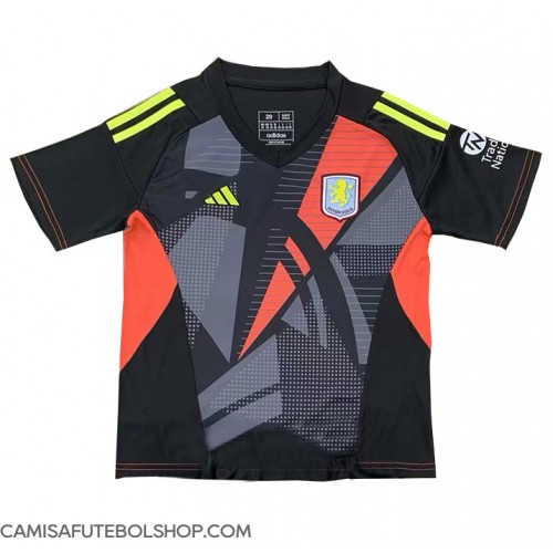 Camisa de time de futebol Aston Villa Goleiro Replicas 2º Equipamento 2024-25 Manga Curta